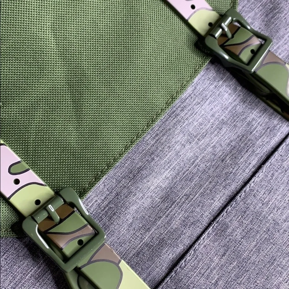 New Unisex Camo green Padded Strap school Backpack Bag nwt